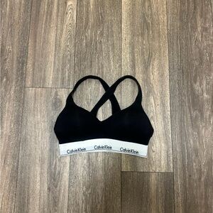 Calvin Klein Black and White Sports Bra